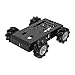 Hiwonder 4WD Vehicle Chassis Large Metal Bracket Mecanum Wheel Kit Arduino, Raspberry Pi, ROS Robot with 8V Encoder Geared Motor Kit
