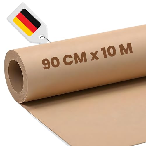 Schablonenkarton Rolle 90cm x 10m 250g/m - stabiler Karton auf Rolle aus 100% Recycling - Schablonenpapier perfekt als Schnittmusterpappe oder Sprühschablonen. Tonkarton aus Deutschland.