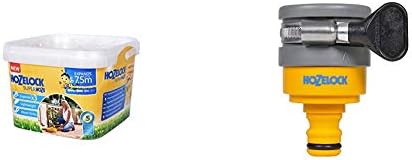 Hozelock 8215 8000 15m Superhoze Hosepipe, Yellow & Grey