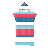 Fansu Bohemia Verano Playa Poncho Toalla con Adulto, Natación Surf Albornoz para Cambiarse de Ropa Playa Baño Nadar Microfibra Toalla de Albornoces (75 * 110cm,I)