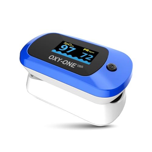 Oxymetre de Doigt Professionnel, Saturometre Oxymetre Precis, Affichage OLED, Ideal pour Usage Domestique, Sportif, Professionnels de Sante - ONE MEDICAL