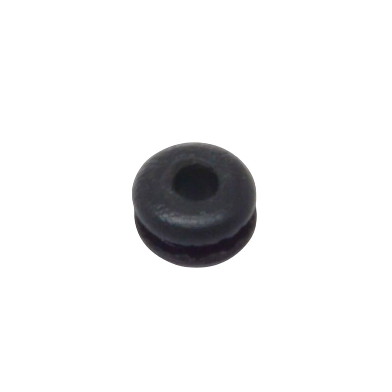 Black SBR Rubber Push-in Grommet - Inner Diameter 1/8", Outer Diameter 11/32", Fits Panel Hole 1/4", Fits Panel Thickness 1/16" (100)
