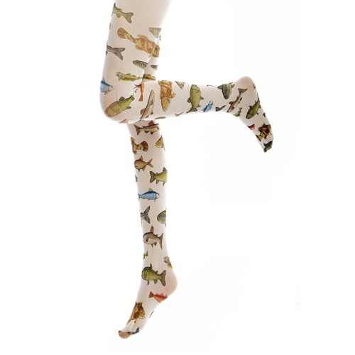 Women's Patterned Tights with Designs 140D White Velvet Cute Pantyhose Opaque Stockings3