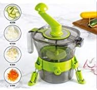 Vertical Spiralizer Vegetable Slicer Zoodle Maker - with 2 Built In Extra Blades Spiral Slice All Vegetables, Zucchini Spaghetti Noodle Maker by Kruger Home