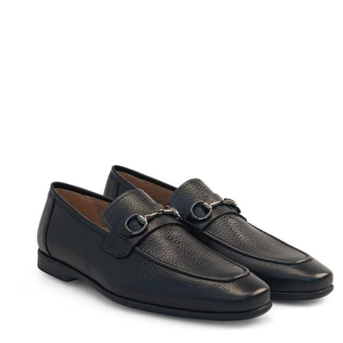 Mezlan - Horsebit Penny Loafer - Men's Soft Textured Calfskin Dress Shoe with Rubber Sole3