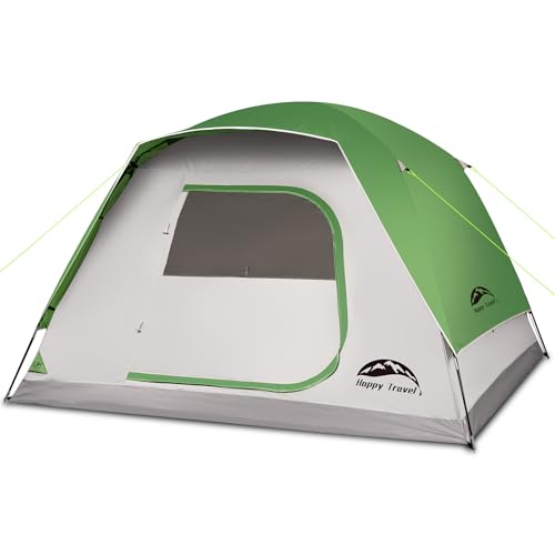 Happy Travel Camping Tent, 4/6 Person Dome Tents for