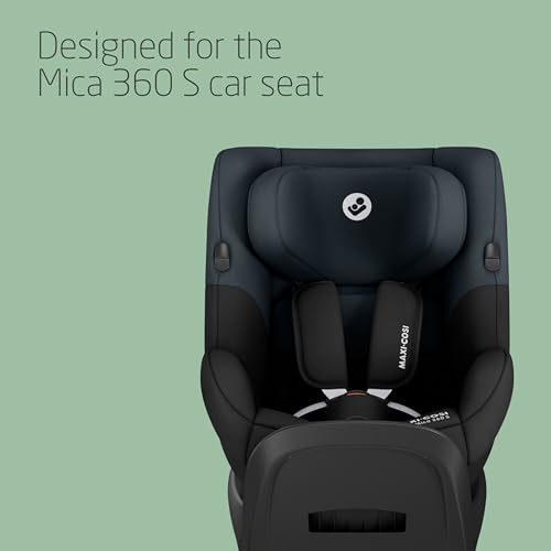 Maxi-COSI Mica 360 S Newborn Inlay, Newborn Car Seat Accessory, 0-3 Months, 40-60 cm, Machine Washable Newborn Car Seat Insert Designed for Mica 360 S Car Seat, Eco Care Fabrics, Black - Image 6