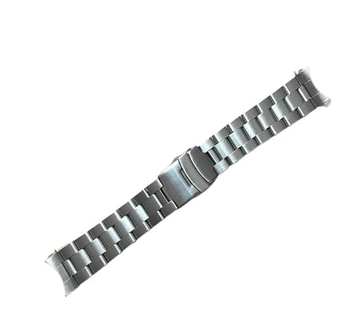Correa de acero inoxidable de eslabones sólidos para reloj Casio con hebilla plegable robusta