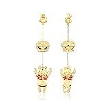 Casi siempre con la cabeza en una cazuela, estos pendientes son el homenaje perfecto a Winnie The Pooh de Disney