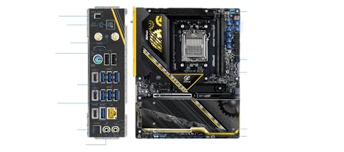 X870E Taichi OCF AM5 ATX HDMI/USB-C DDR5 - AMD Sockel AM5 (Ryzen Zen4) - ATX (90-MXBTG0-A0UAYZ) - Scheda madre - Immagine 4