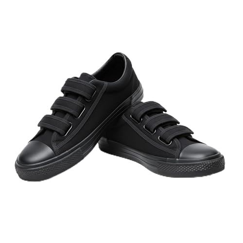 Image of Women's Canvas Running Walking Casual Hook and Loop Tape Sneakers Shoes