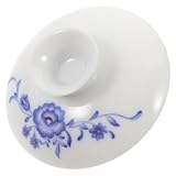 VICASKY Keramik-teetassendeckel Ersatzdeckel Für Teebecher Blau-weißes Porzellan Dicht Abschließend Einsetzbar Für Tee Wasserbecher Schützt Vor Verschütten Und Verunreinigungen