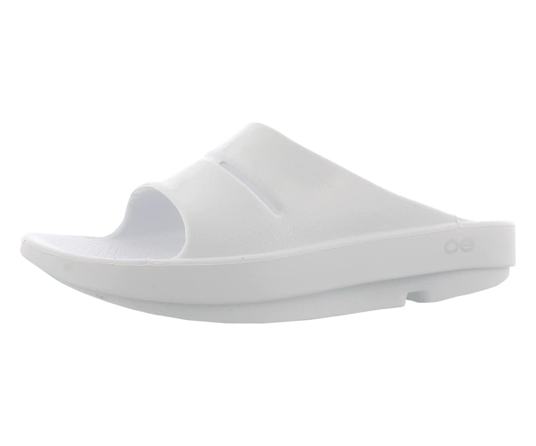 OOFOS Women's Ooahh Luxe Sandal - Color: White - Size: