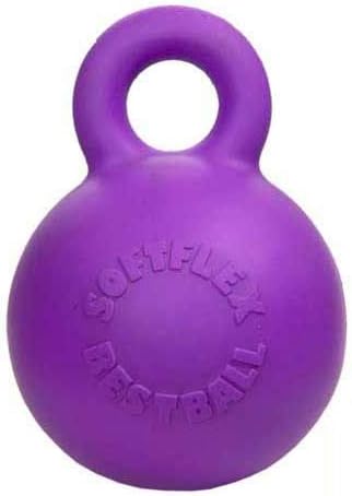 Soft-Flex Gripper Ball Dog Toy, 4.5-inch Purple by Hueter Toledo