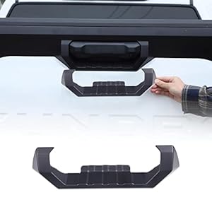 Aunginsy Car Tailgate Handle Cover Fit for Toyot@ Tundra 2022-2023 Car Tailgate Handle Cover Trim Frame Non-Marking Tailgate Handle Scratch Protector Films Rear Handle Cover ABS Exterior Accessories