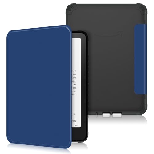 Image of YKindle Paperwhite Case 12th Generation 2024 - Slim Lightweight 7 Inch Book Cover with Auto Sleep /Wake | Protective Folio for Kindle Paperwhite 12th Gen,Dark Blue