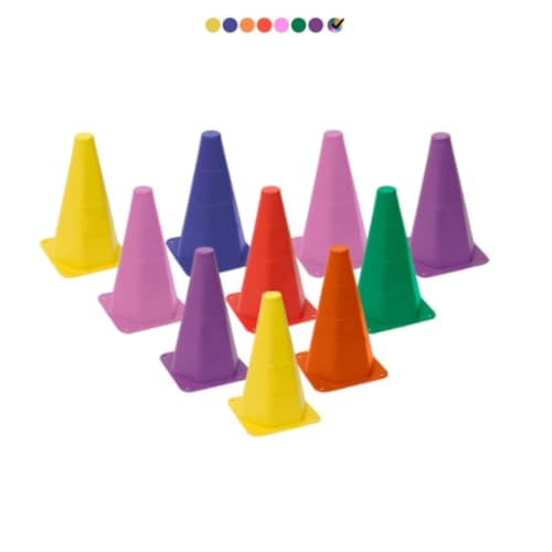 Kit Treino Agilidade 10 Cones 10 Pratos 1 Escada com 7 Degraus 1 Corda de Pular