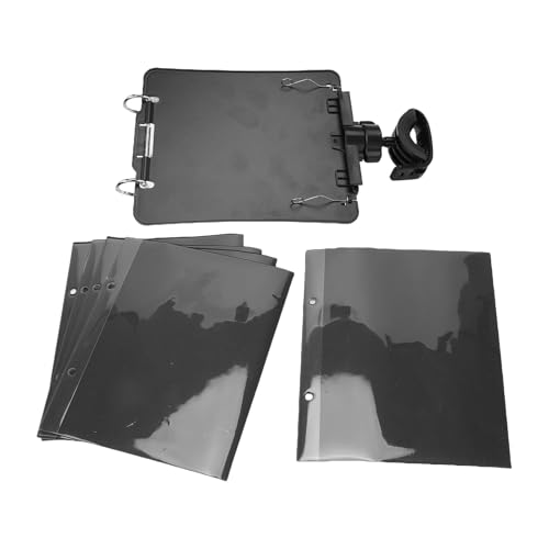 Dilwe Lira de Trompeta, Soporte de Música Duradero de Plástico, Pantalla de Partituras Segura con Rotación de 360 ​​grados para Músicos de Banda