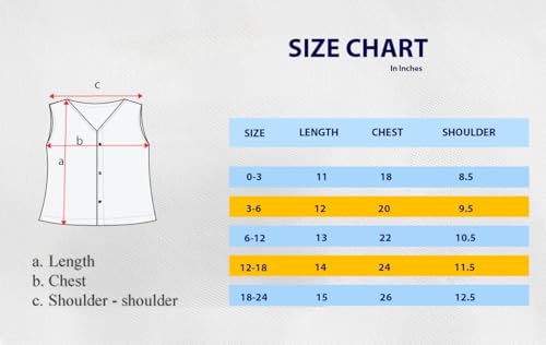 Image of Organic Crinckled Cotton Muslin Angarka Jabla | Ivory Jhabla | for Newborn & Infants | All season wear Jabala Baby Products | Sleeveless Regular Fit Vest | Assorted Pack of 2| Size - 0-3 Months