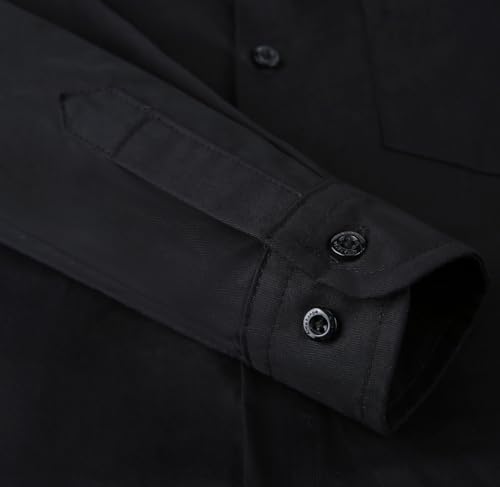 Boys Dress Shirt Long Sleeve Poplin Formal Uniform Woven with Bow Tie Set Suspenders Outfit4