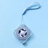 Soft Tape Measure 2 Meters 6 Feet Retractable Locking Sewing Tailor Fabric Measuring Tape Portable Clear Markings for Body Measurements Waist Chest Height Home Use Durable Easy Store (Blue,1PC)