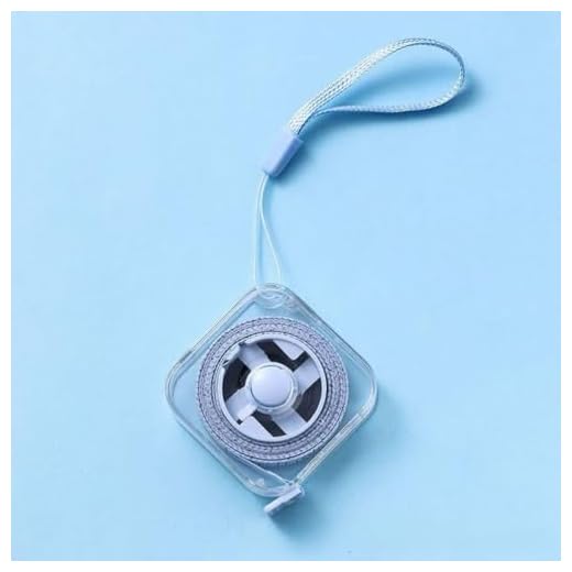Soft Tape Measure 2 Meters 6 Feet Retractable Locking Sewing Tailor Fabric Measuring Tape Portable Clear Markings for Body Measurements Waist Chest Height Home Use Durable Easy Store (Blue,1PC)