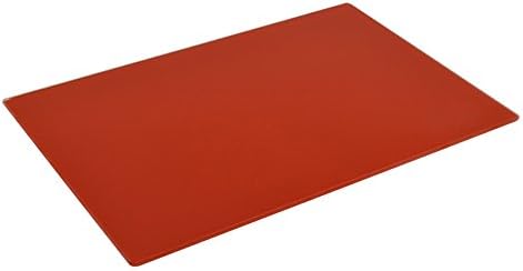 Red 30x20cm Glass Chopping Board - Kitchen Food Preparation Worktop Saver Protector Cutting Board - by Harbour Housewares