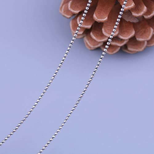 Chaîne de boîte résistante en argent sterling collier robuste 1,4-3 mm