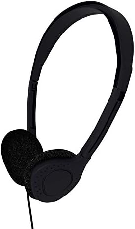 Maeline Kids Headphones Over Ear, On Ear Headphones for Kids for Children Boys Girls, Headset for School, Travel (5 Pack, Black)