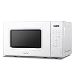 COMFEE' 700w 20 Litre Digital Microwave Oven with 6 Cooking Presets, Express Cook, 11 Power Levels, Defrost, and Memory Function - White - CM-E202CC(WH)