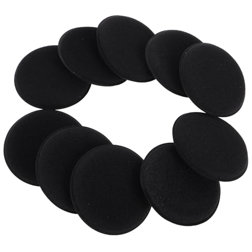 Mikinona Esponjas Aplicadoras de Cera para Coches 10 Unidades Negras Almohadillas de Espuma para Encerado Manual Esponja Detallado del Coche y Pulido de Pintura