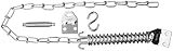 Stanley Hardware S748-263 CD1707 Chain Doorstop in Zinc plated
