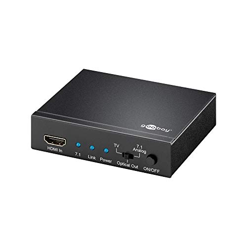 Extracteur audio HDMI pour brancher une console sur un ampli Goobay 58967 noir