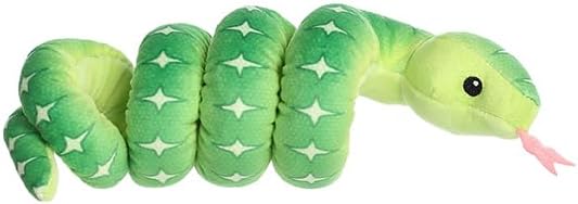 Aurora® Playful Snake Wrist Wranglers™ Emerald Tree Boa Stuffed Animal - Vibrant Colors for an Eye-Catching Design - Perfect for Kids, Adults, and Any Reptile Enthusiasts