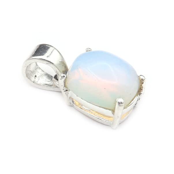 GenericGoyal Jewels Opal Lab-Created Gemstone 925 Sterling Silver Pendant Jewelry GTPE-76, Metal Gemstone, gemstone