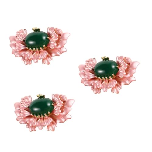Broche de costume homme grande taille en alliage forme bégonia