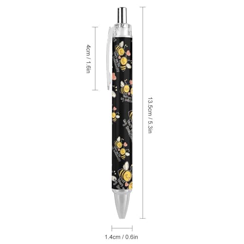 Stylo à bille rétractable noir pour optimiser vos notes de bureau et de cours
