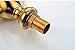 Gold Bidet Faucet Wave Tap Double Handle Golden Bidet Mixer Crane Antique Brass Faucet Bathroom Faucet