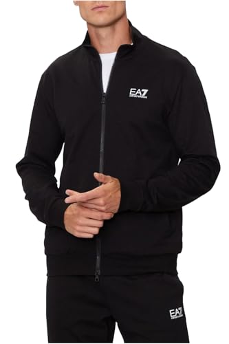 EA7 Sweat zippé molletonné doux contre le froid de la mi-saison