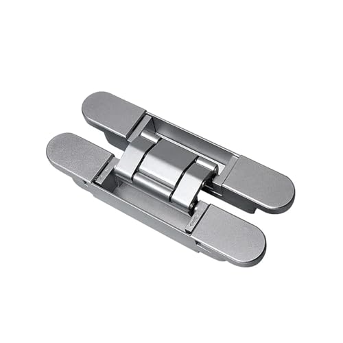 Charnière de porte invisible cachée réglable 3D pour porte bois - 2