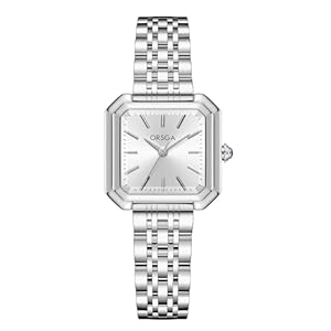 CIVO Armbanduhr Damen Edelstahl Eckig Analog Damenuhr Wasserdicht, Mode Geschenke für Frauen