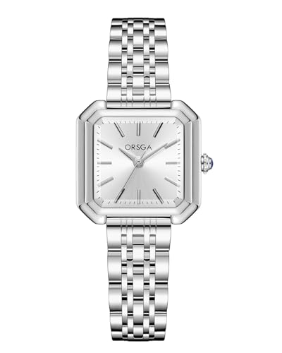 CIVO Armbanduhr Damen Edelstahl Eckig Analog Damenuhr Wasserdicht, Mode Geschenke für Frauen