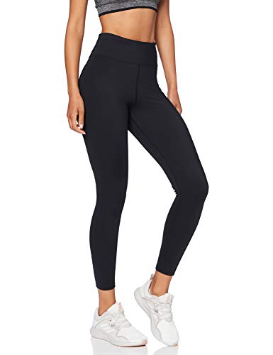 Amazon-Marke: AURIQUE Damen Sportleggings mit hohem Bund, Schwarz (Black), 38, Label:M
