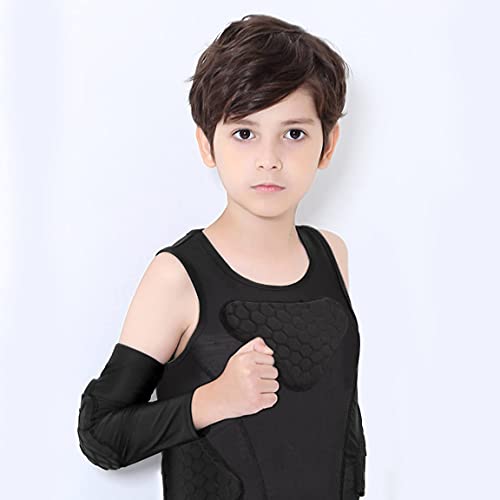 Tuoy Youth Padded Compression Shirt Sleeveless Padded Shirt Rib Chest Protector… #TOP4