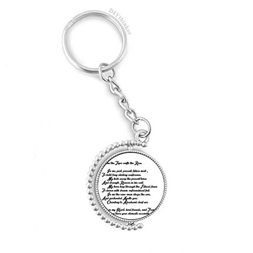 Llavero giratoria Tigre Sniff La Rosa con anillo Pilgrim para llaves y mochilas