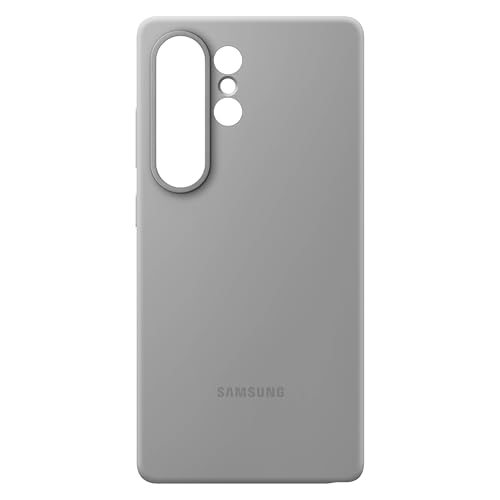 Image of Samsung Galaxy S25 Ultra Silicone Phone Case, Protective Cover, Color Variety, Smooth Grip, Durable Design, Snug Fit, US Version, EF-PS938CJEGUS, Gray