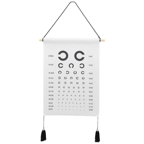 Alipis Hanging Eye Test Chart Eye Charts for Eye Exams with Tassel Low Vision Eye Test Wall Chart for Kids Gifts Wall Decoration B, 49.50X34.50X0.01CM, Picture 2