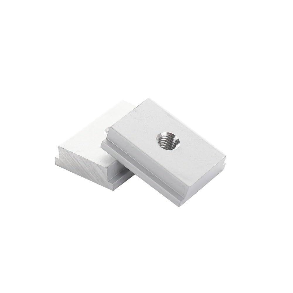 10Pcs Silver Aluminum Alloy M8 T-Slot Miter Track Slider Sliding T Slot Nut for Woodworking Tool Jigs Screw Slot Fastener