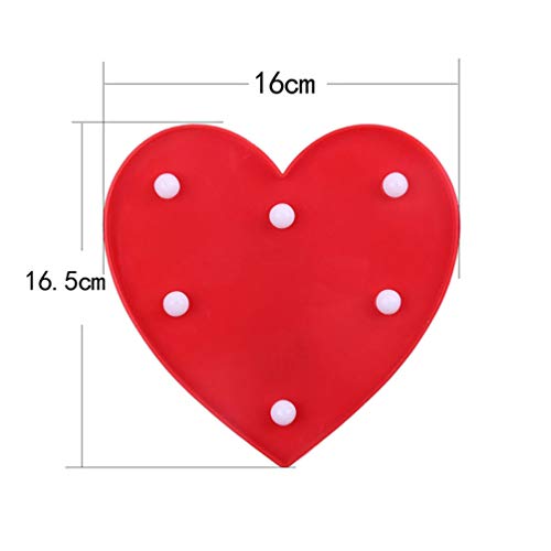 FAVOMOTO Amor Luz de Sinal de Coração Levou Forma de Coração Luzes Decorativas Noite Luz Casamento D