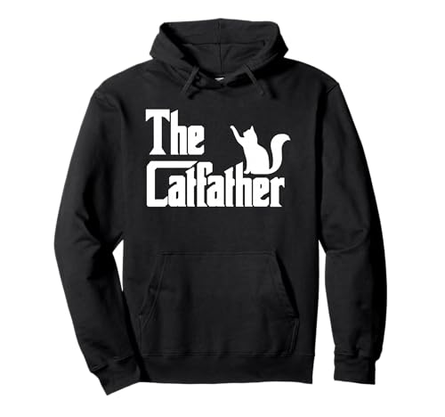The CatFather Funny Cat Dad Shirt For Men | Cat Lover Gifts Pullover Hoodie